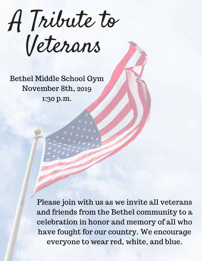 Veterans Day Program Bethel Middle School